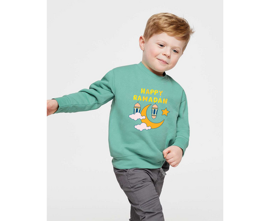 Happy Ramadan Kids Sweatshirt – Festive Toddler Wear