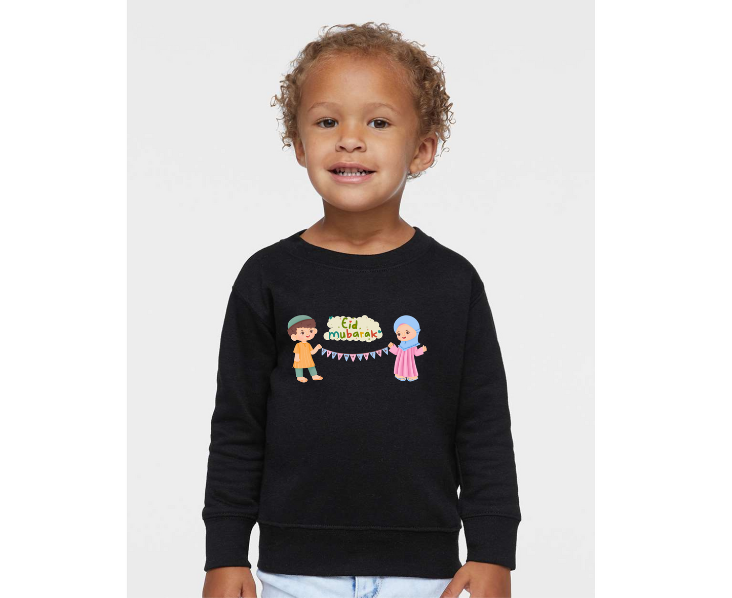 Eid Mubarak Celebration Toddler Sweatshirt – Festive Wear for All Ages