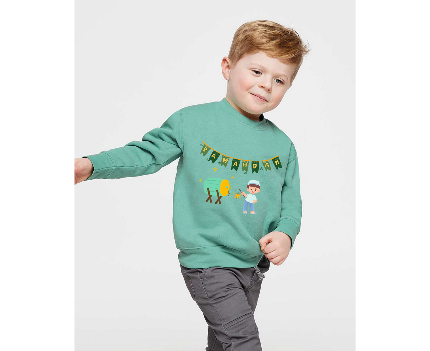 Custom Ramadan Design Toddler Sweatshirt – Perfect for Boys & Girls