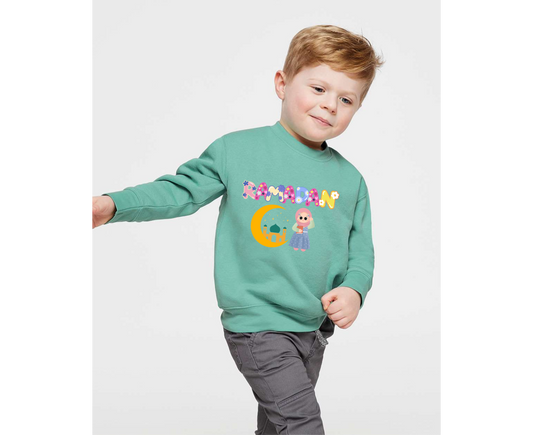 Happy Ramadan with Hilal Toddler Sweatshirt – Cozy & Festive Celebration Wear