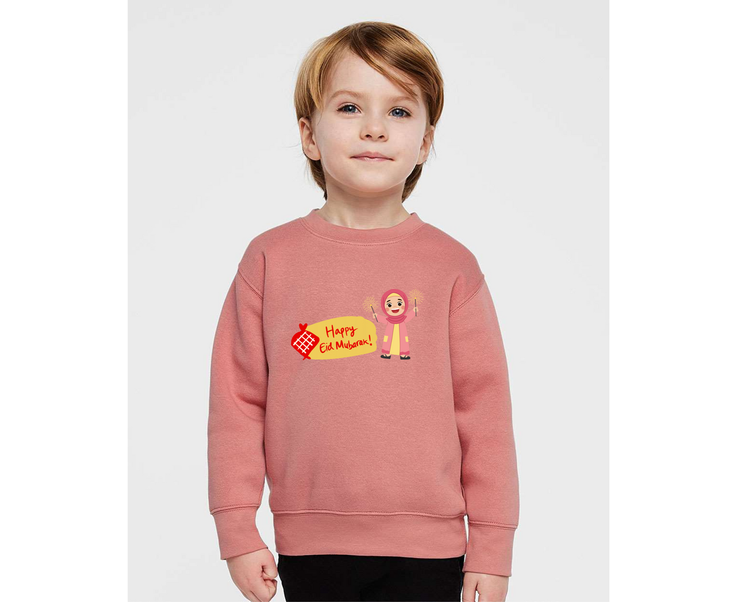 Happy Eid Mubarak Kids Sweatshirt – Festive Wear for Boys & Girls