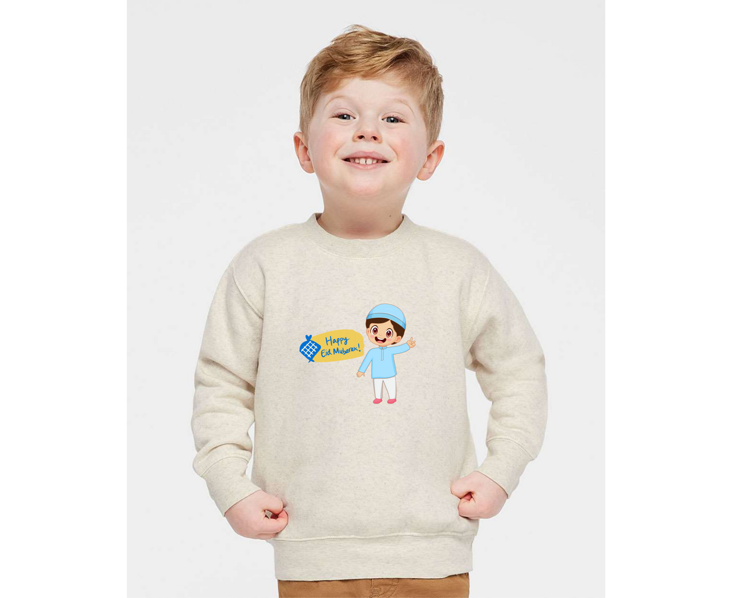 Happy Eid Mubarak Kids Sweatshirt – Festive Wear for Boys & Girls