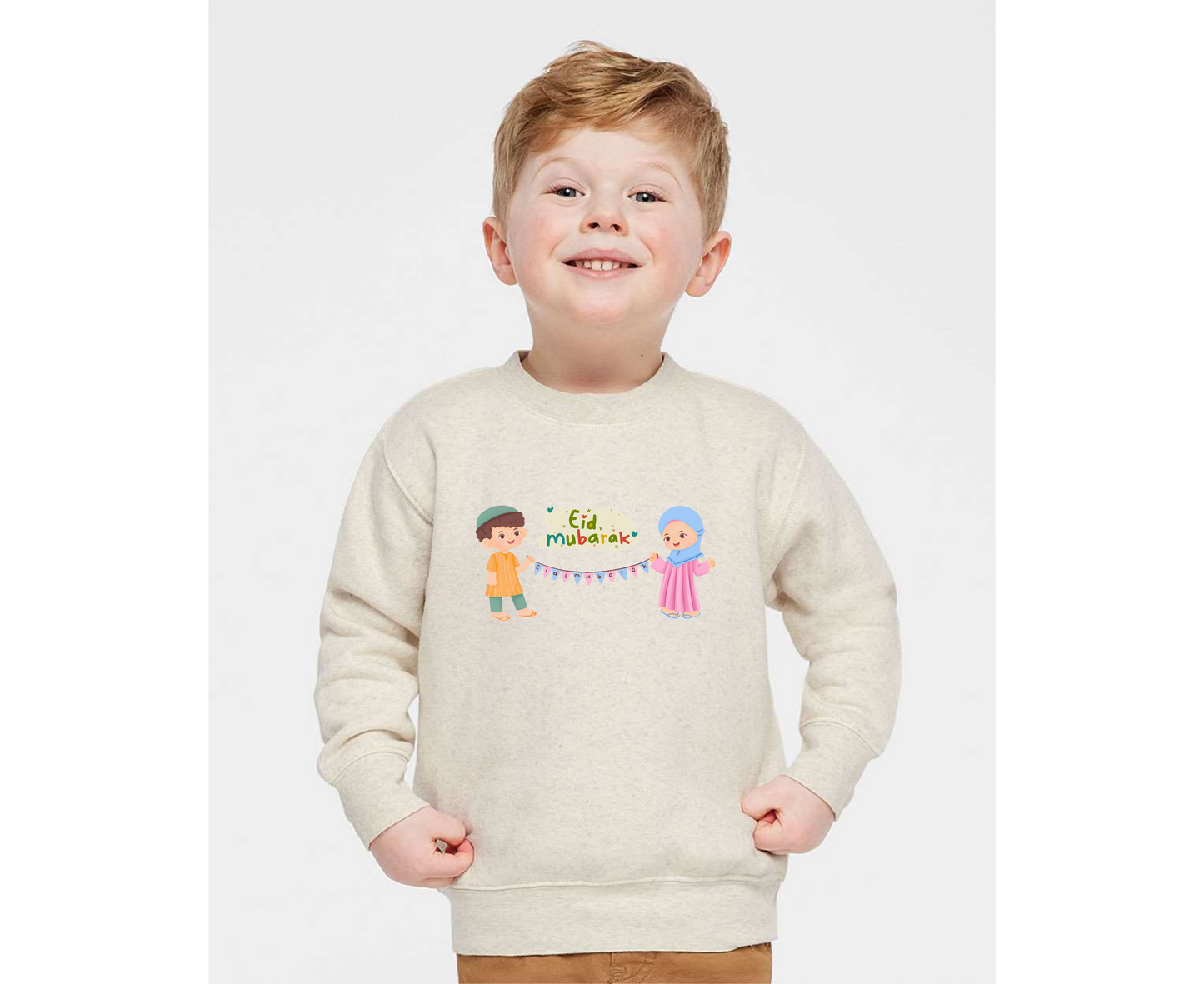 Eid Mubarak Celebration Toddler Sweatshirt – Festive Wear for All Ages