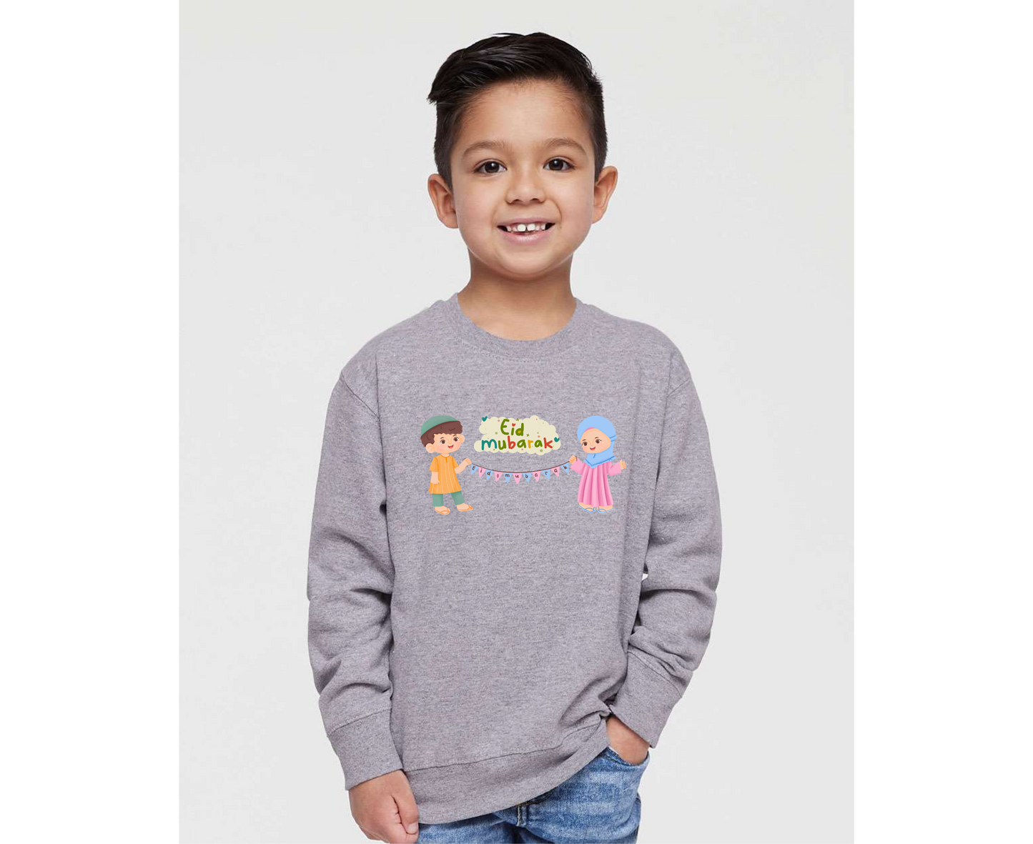 Eid Mubarak Celebration Toddler Sweatshirt – Festive Wear for All Ages