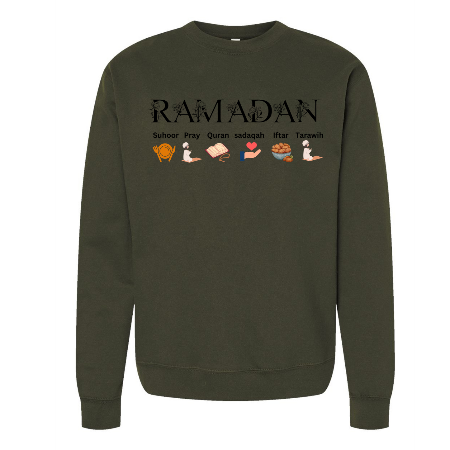 Ramadan Mode On Sweatshirt – Festive Islamic Faith Design