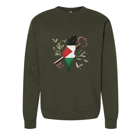 Palestine Map Sweatshirt – Bold & Meaningful Tribute