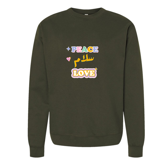 سلام Peace & Love Sweatshirt– Spreading Harmony in Style