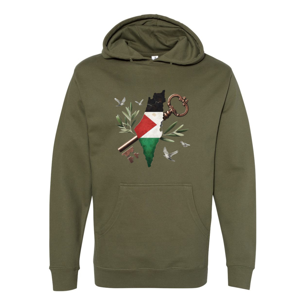 Palestine Map Hoodie – Bold & Meaningful Tribute