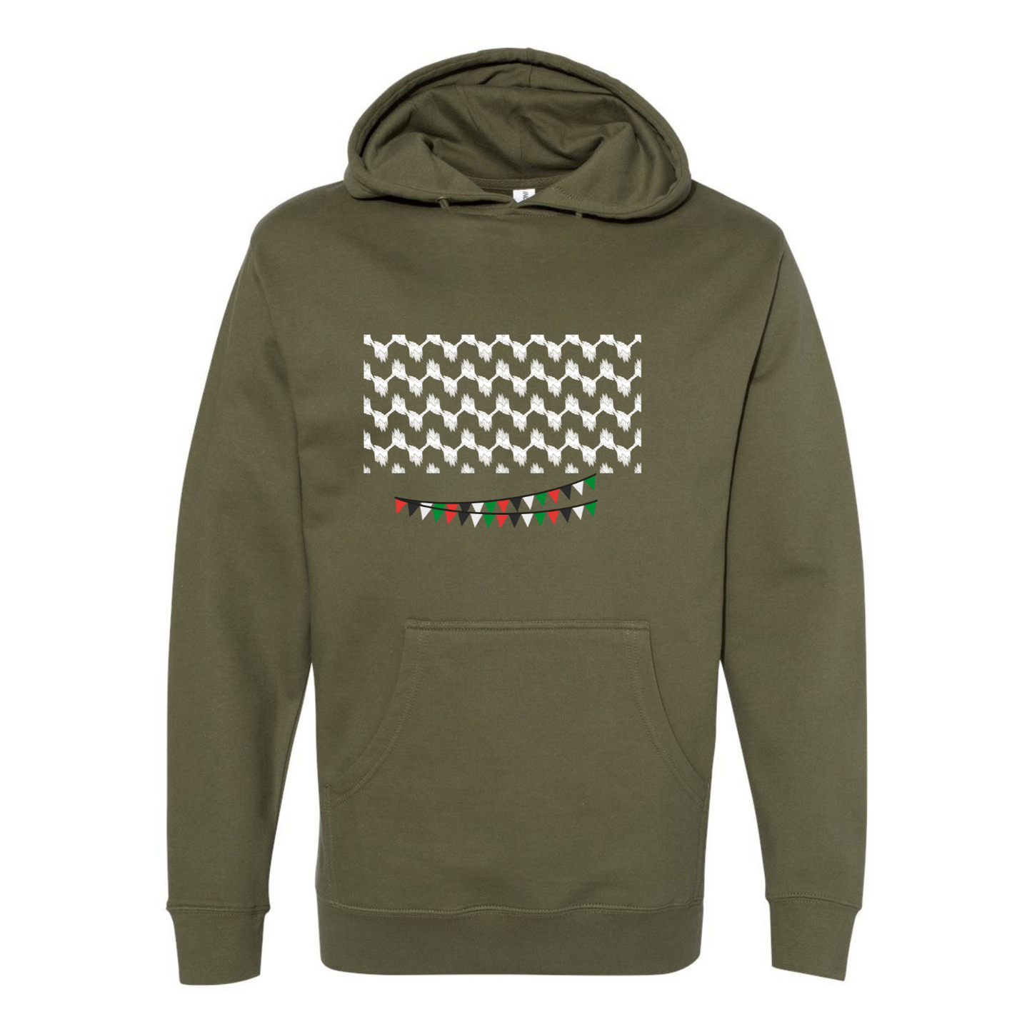 Palestinian Kufiya Hoodie – Wear Your Heritage with Pride