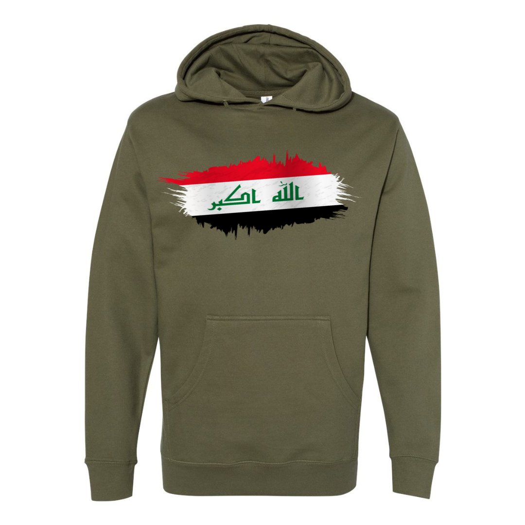 Iraq Flag Hoodie – Proudly Representing العراق