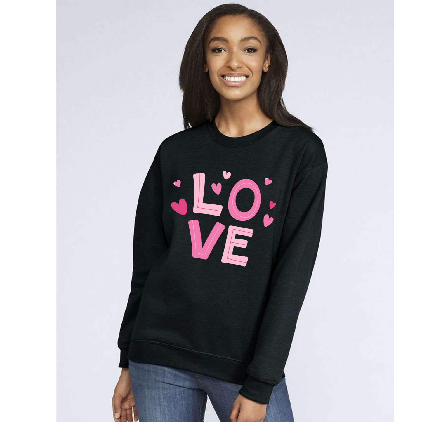 Love & Heart Sweatshirt – Perfect Valentine's Day Gift