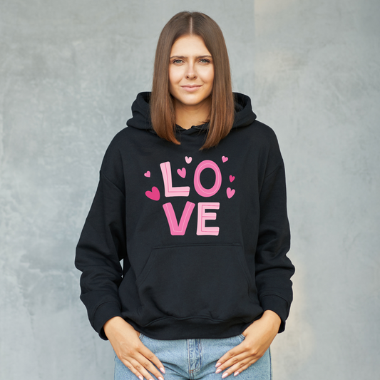 Love & Heart Hoodie – Romantic Valentine's Gift