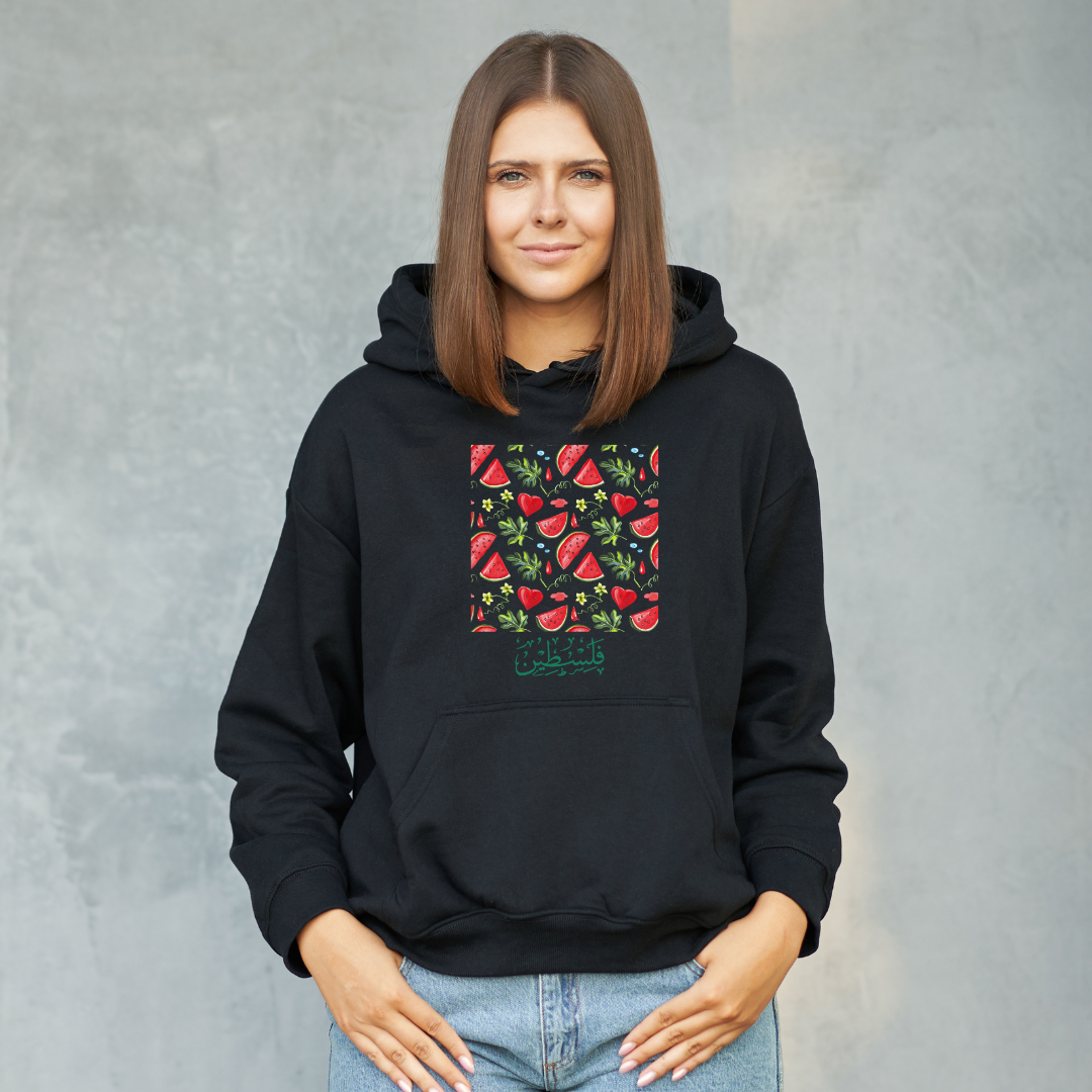 Watermelon Palestine Hoodie – Bold & Proud Statement