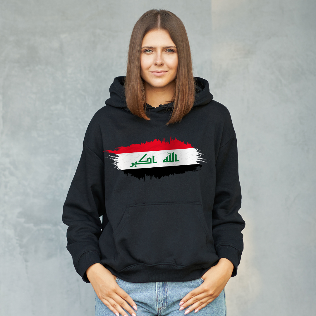 Iraq Flag Hoodie – Proudly Representing العراق