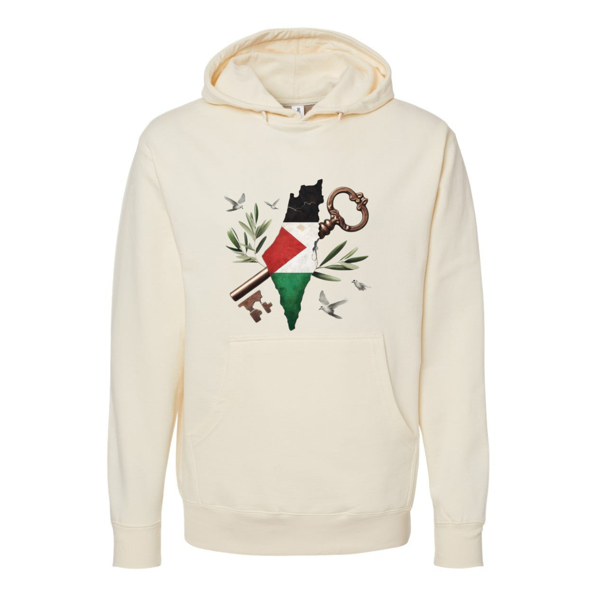 Palestine Map Hoodie – Bold & Meaningful Tribute