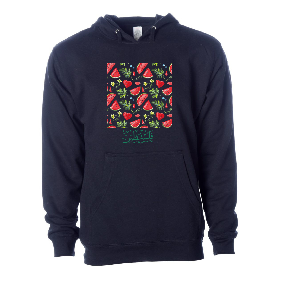 Watermelon Palestine Hoodie – Bold & Proud Statement