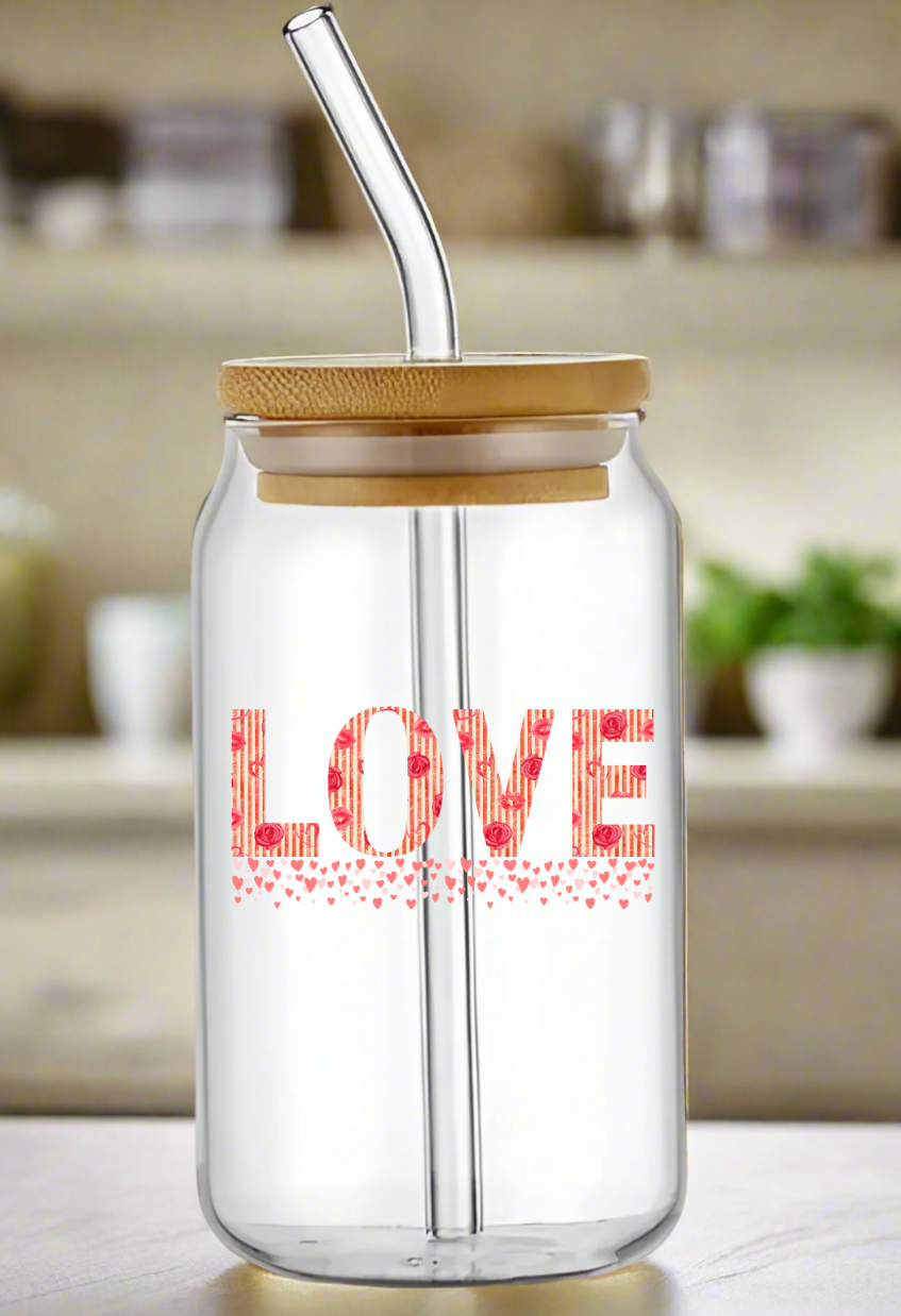 Love in Every Sip – Romantic Can Glass Collection