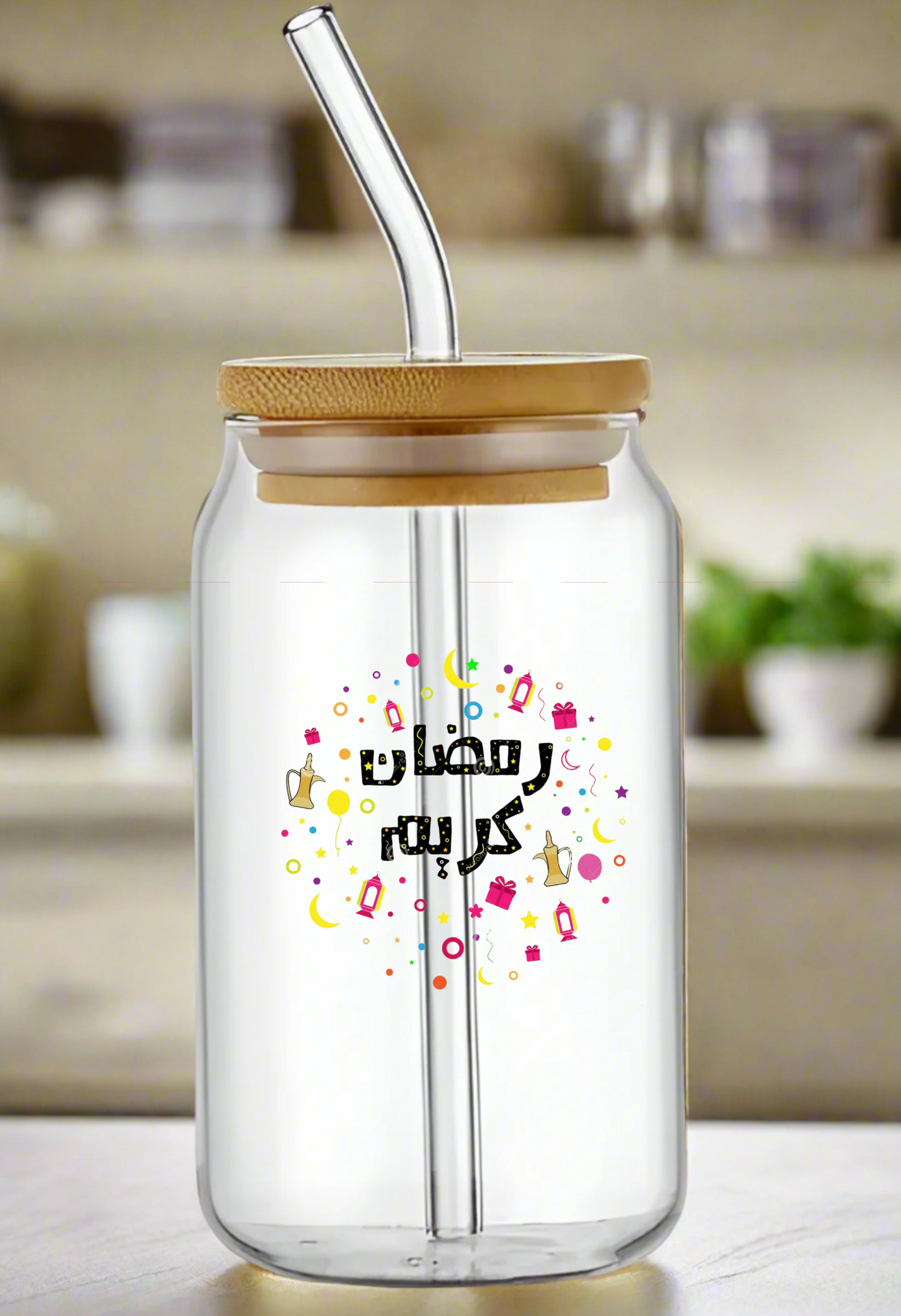 Ramadan Can Glass Cup – Festive & Elegant Drinkware Collection