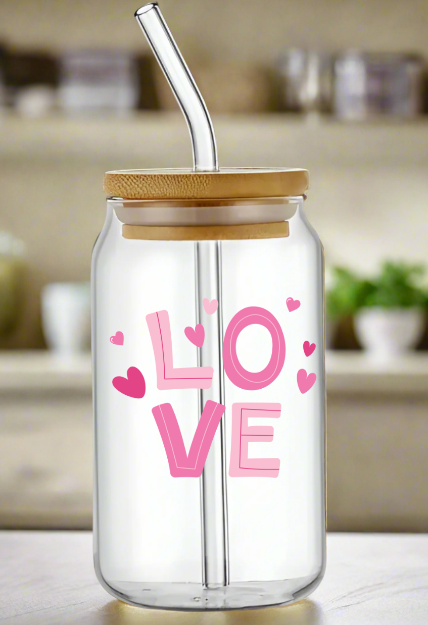 Love in Every Sip – Romantic Can Glass Collection