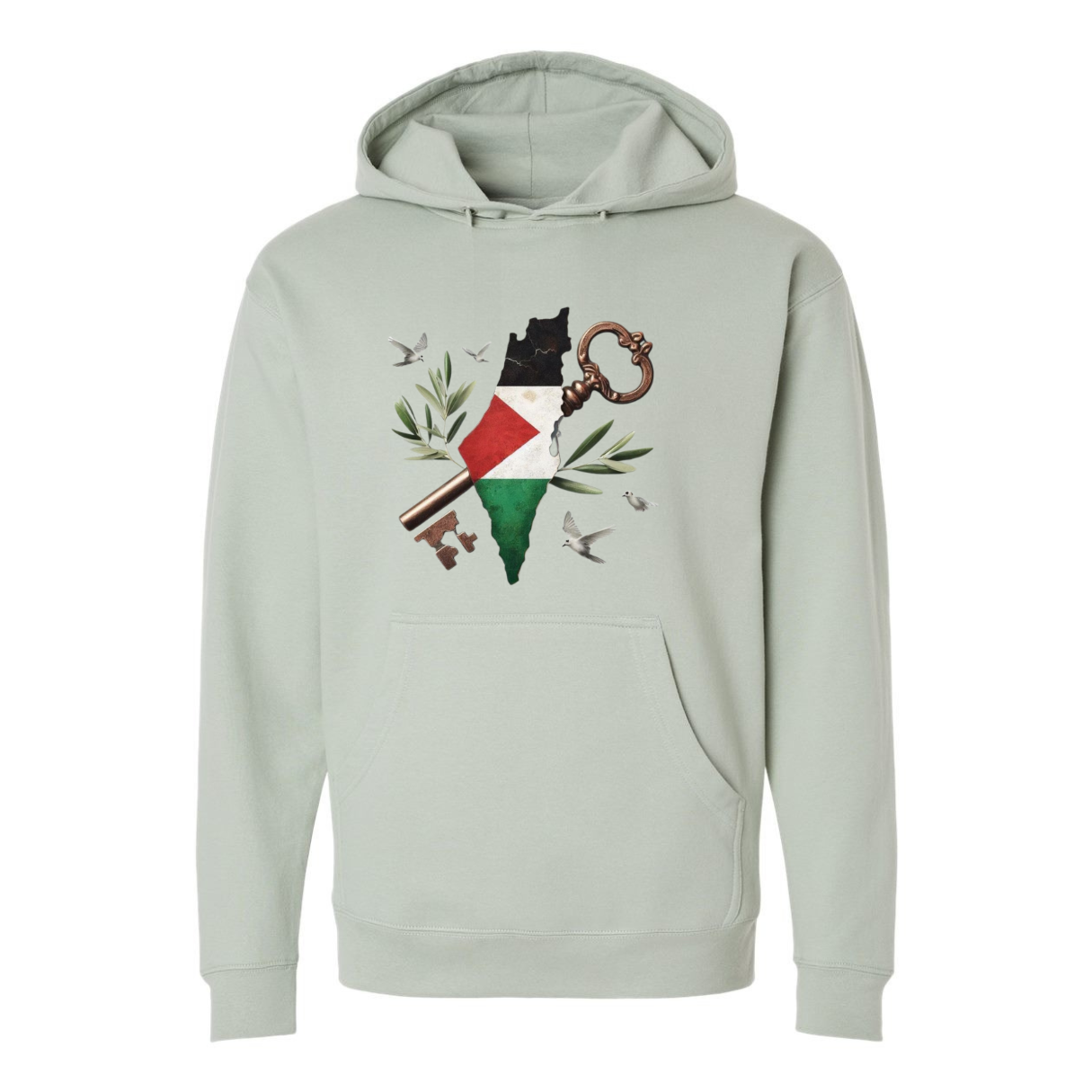 Palestine Map Hoodie – Bold & Meaningful Tribute