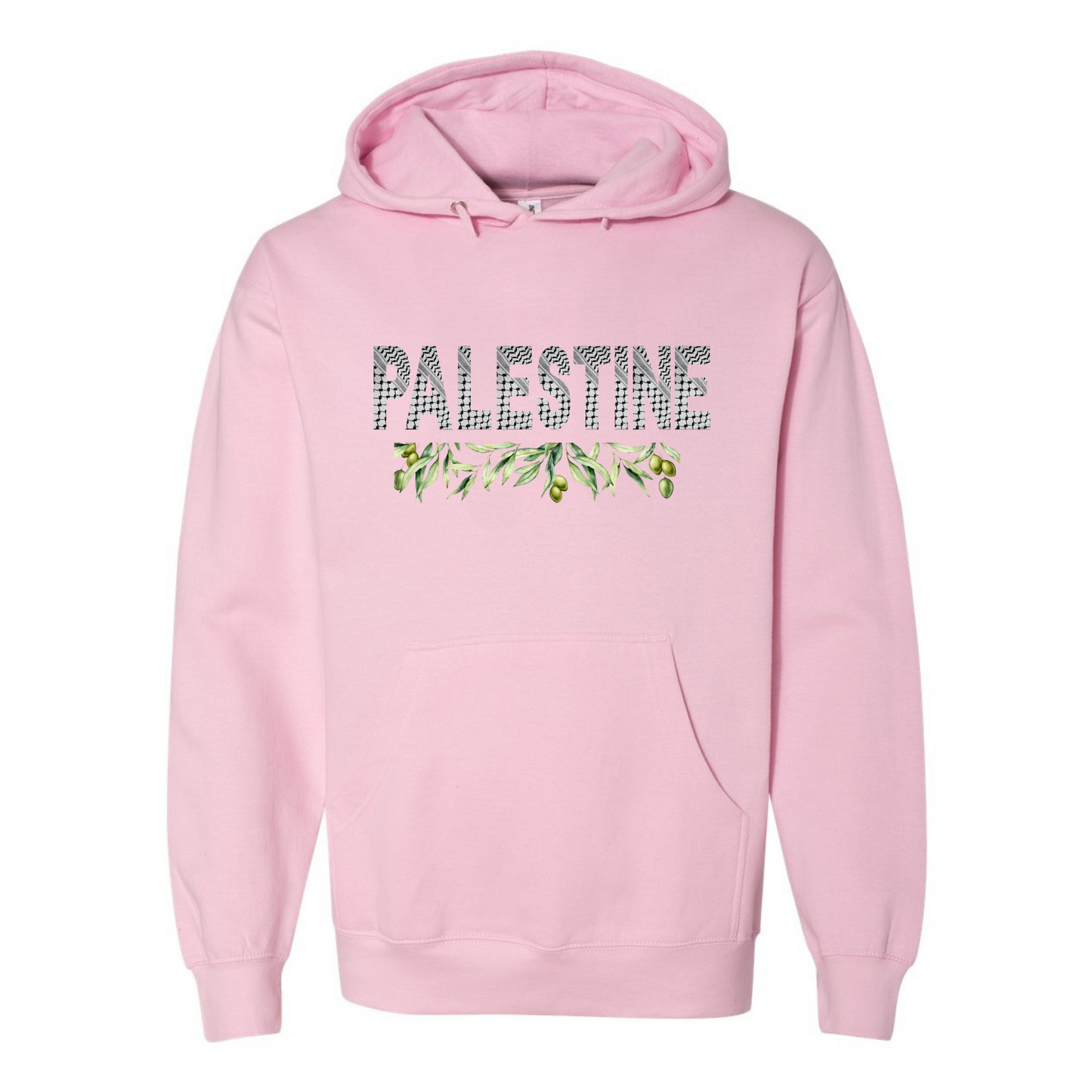 Palestine Keffiyeh Hoodie – Olive Branches & Cultural Heritage Design