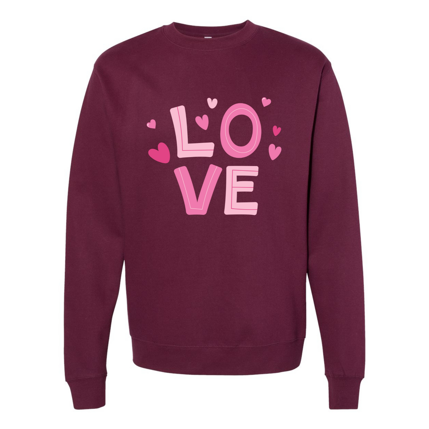 Love & Heart Sweatshirt – Perfect Valentine's Day Gift