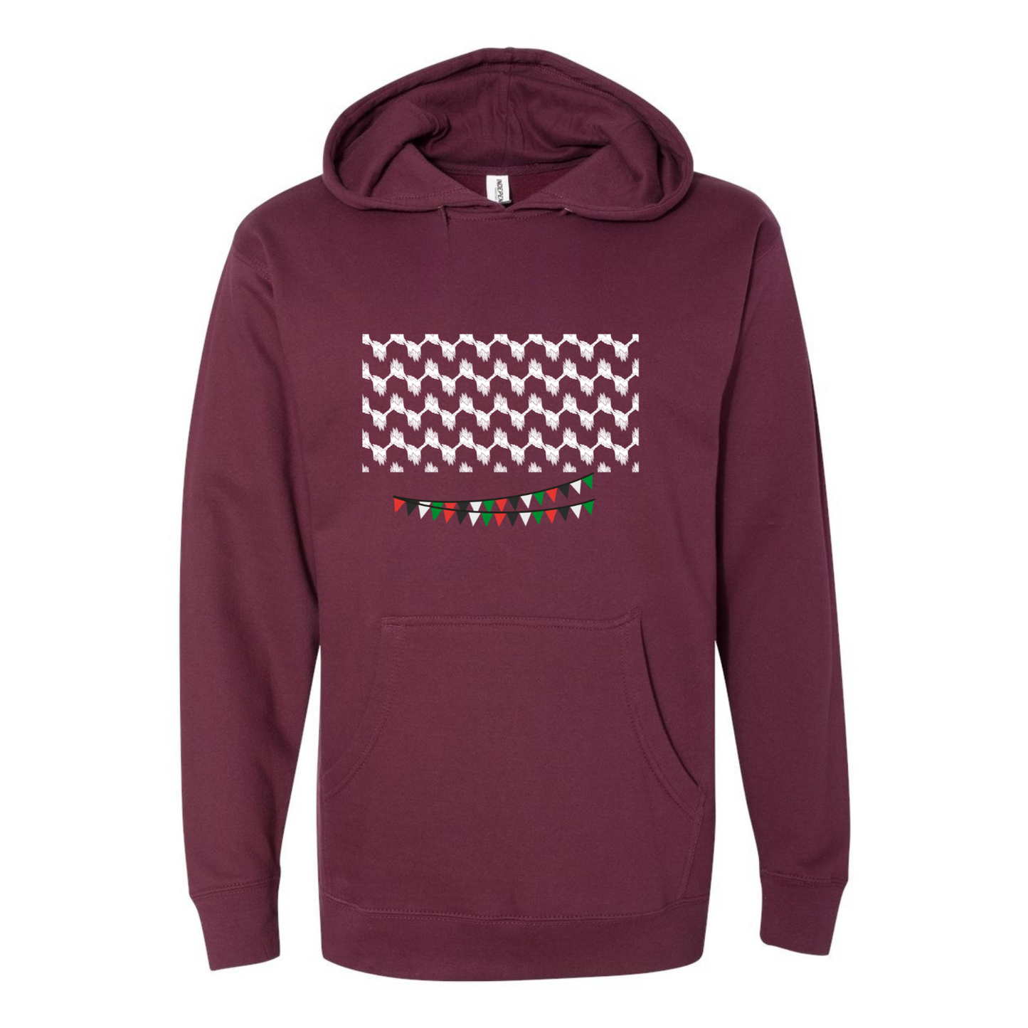 Palestinian Kufiya Hoodie – Wear Your Heritage with Pride