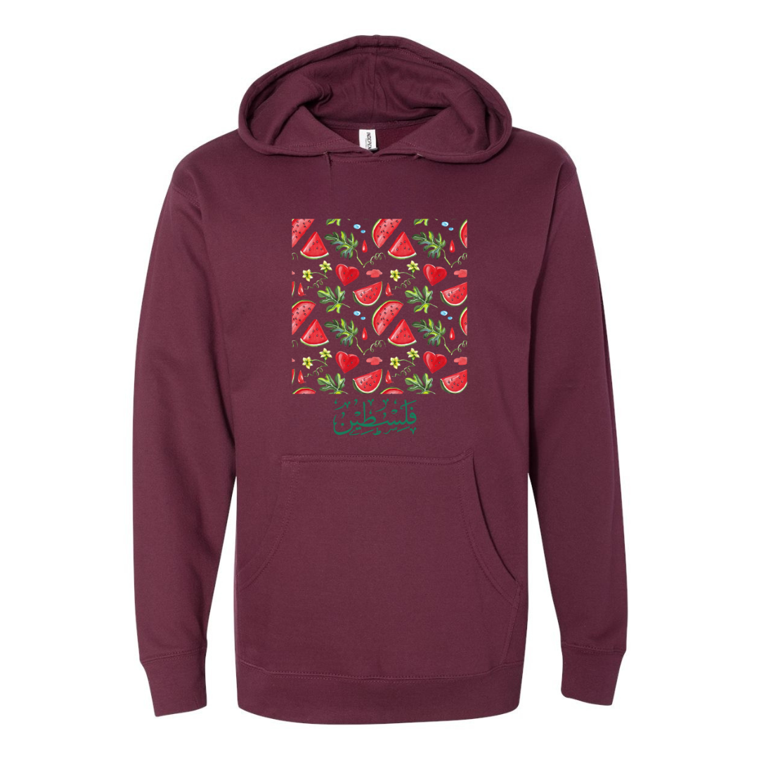 Watermelon Palestine Hoodie – Bold & Proud Statement