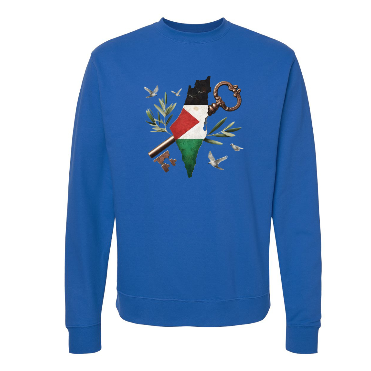 Palestine Map Sweatshirt – Bold & Meaningful Tribute