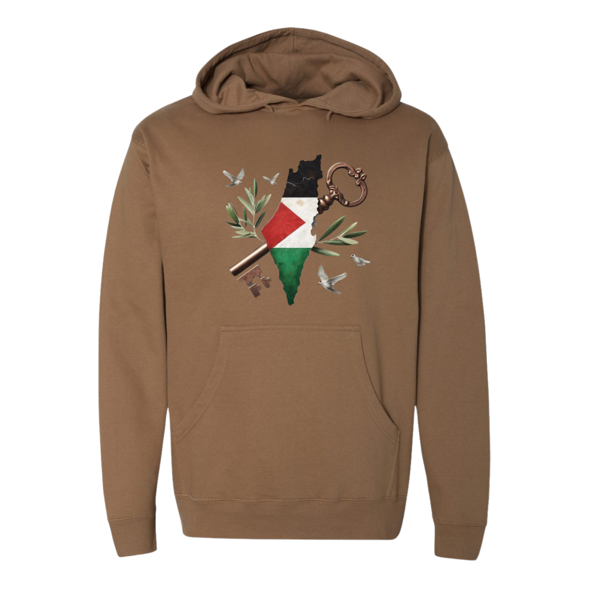 Palestine Map Hoodie – Bold & Meaningful Tribute