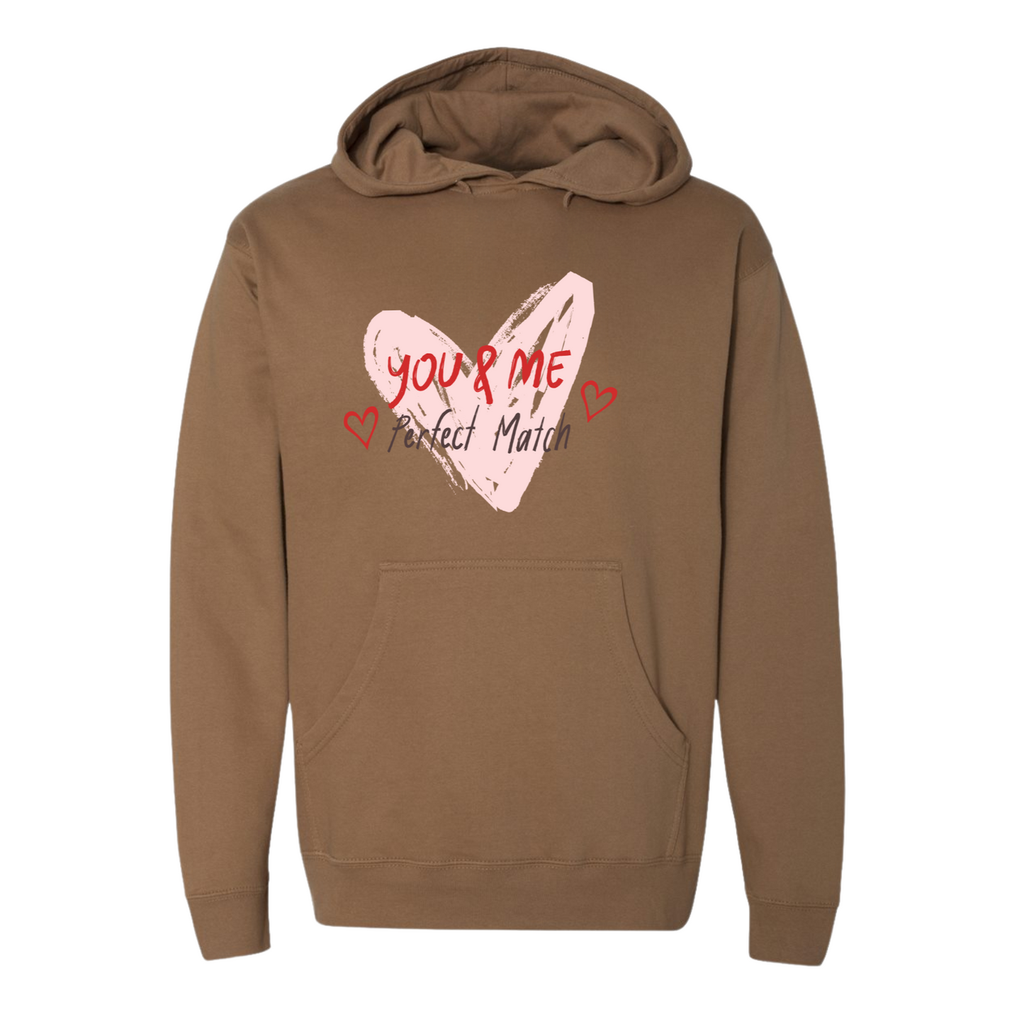 You & Me Perfect Match Hoodie – Romantic Valentine's Day Gift